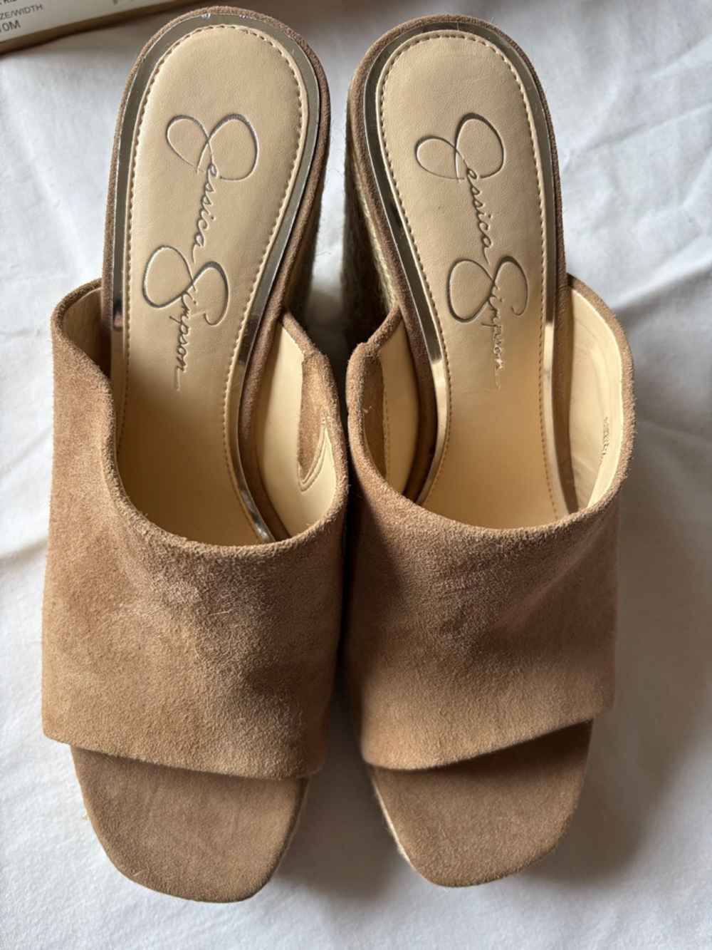 Jessica Simpson Brown Suede Slide Mules